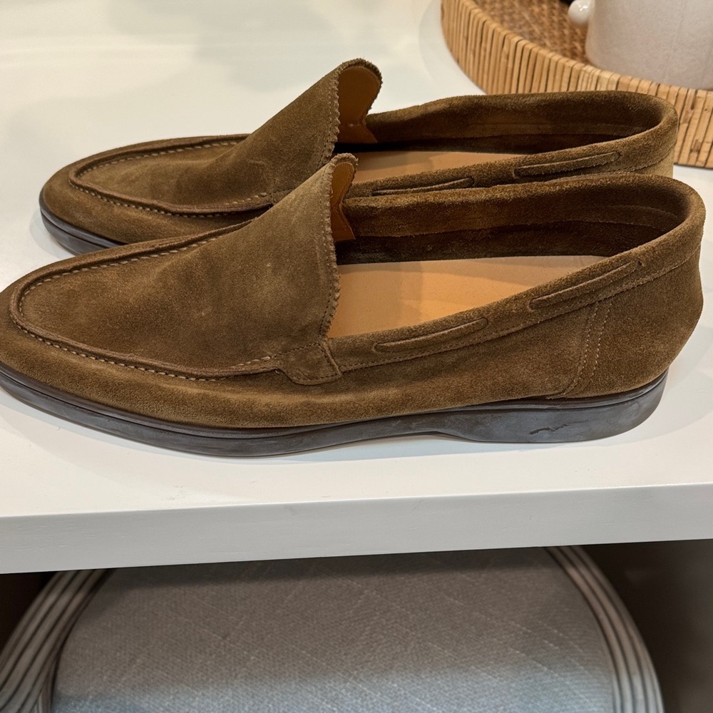 Aurelian Brown Suede Loafers for Men